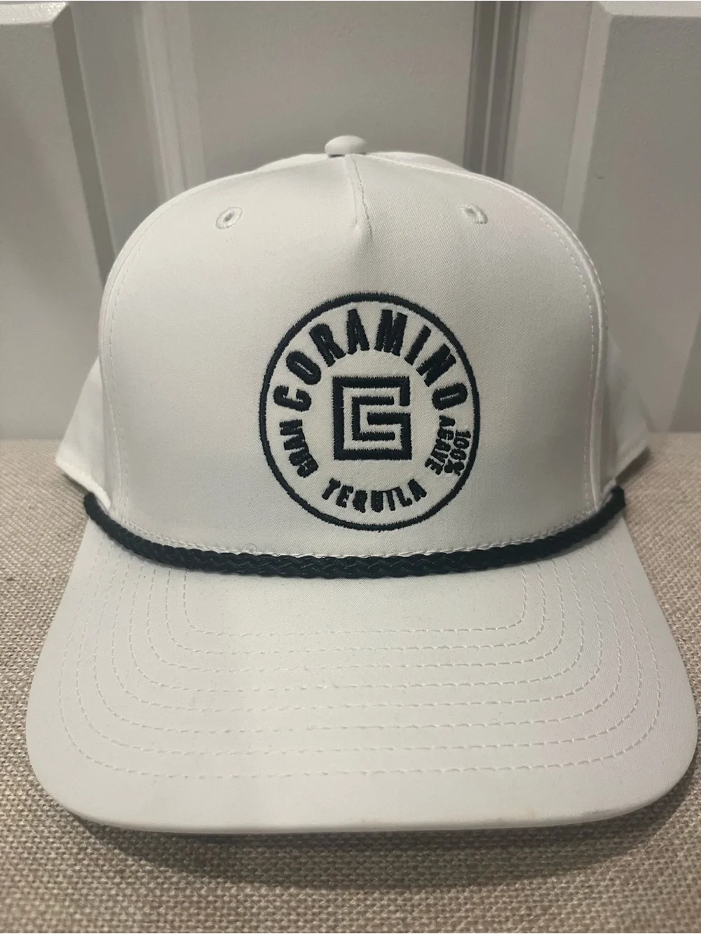 NEW MEN'S WHITE BASEBALL HAT- GRAN CORAMINO TEQUILA
